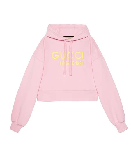 pink gucci sweatshirts|gucci cropped sweatshirt etsy.